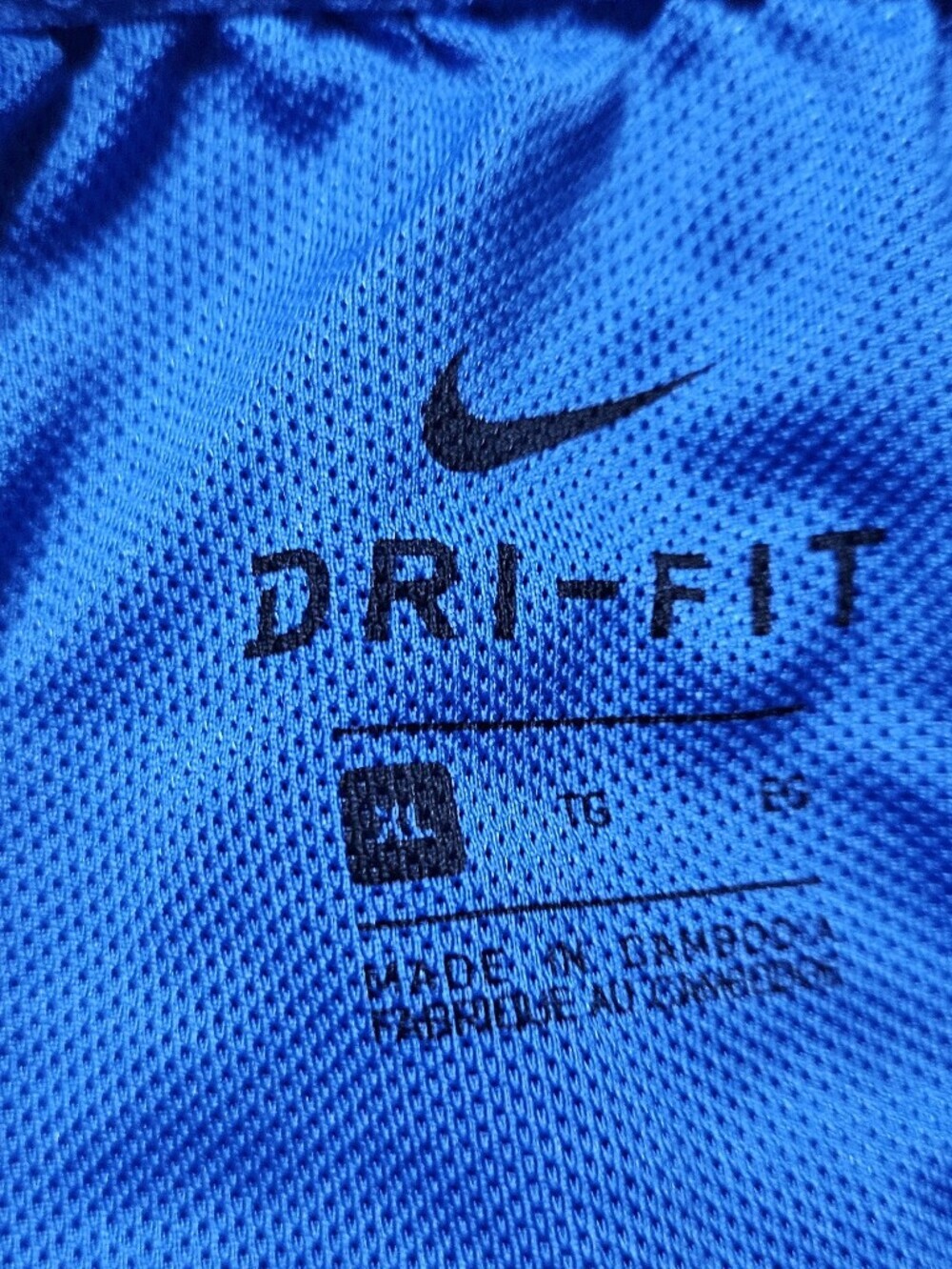 Nike Men’s Bright Blue Athletic Shorts with Silver Swoosh - Picture 4 of 13